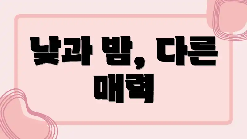 낮과 밤, 다른 매력