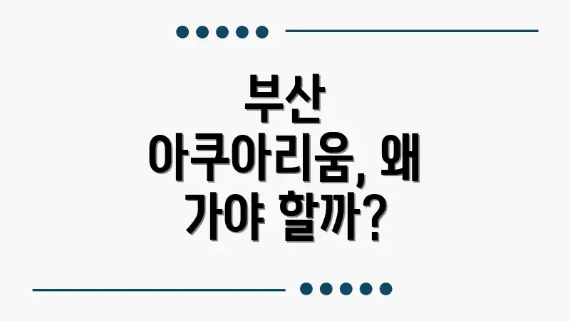 부산 아쿠아리움, 왜 가야 할까?