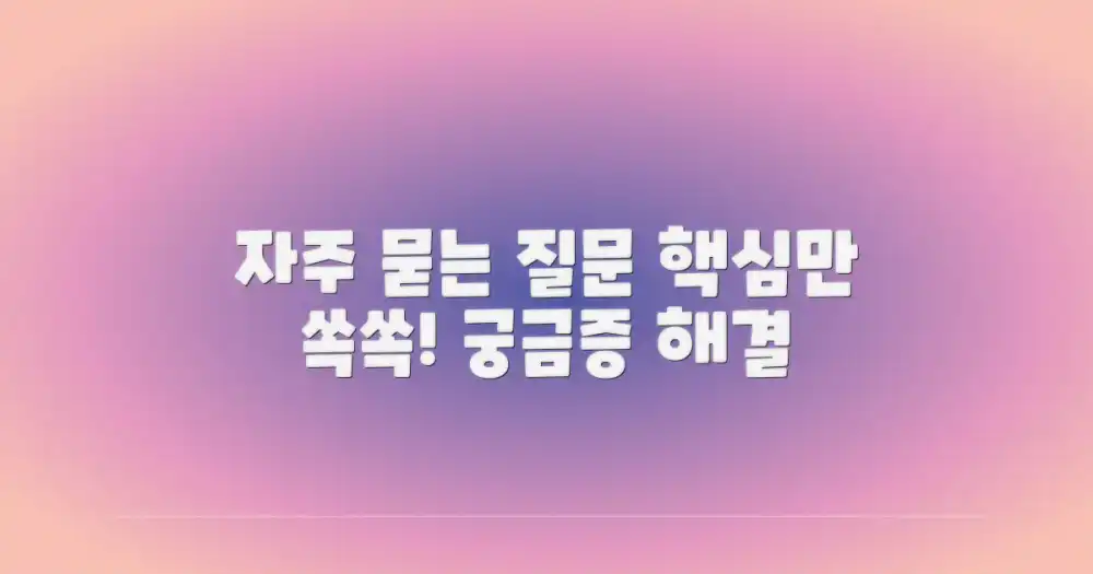 자주 묻는 질문