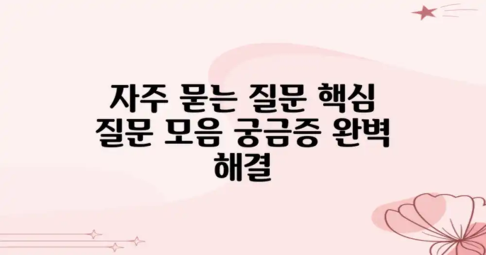 자주 묻는 질문