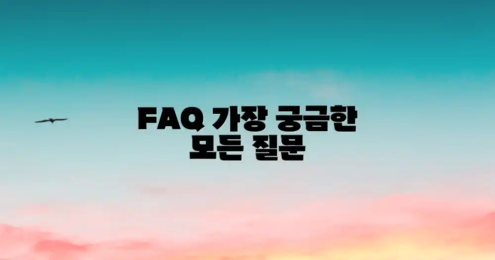 자주 묻는 질문