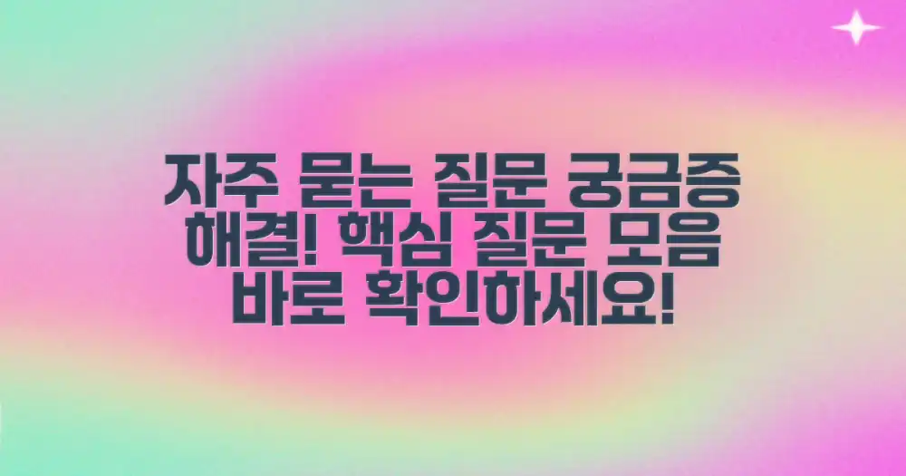 자주 묻는 질문