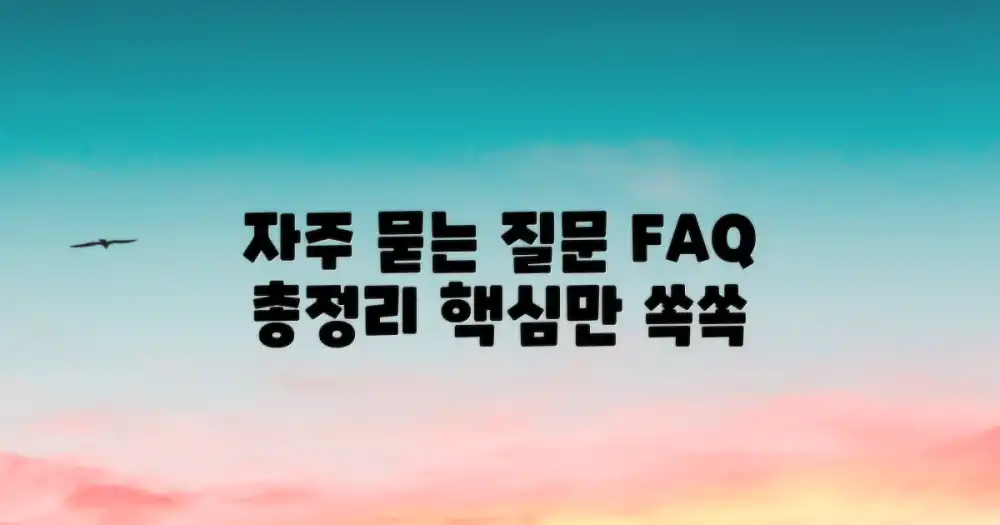 자주 묻는 질문