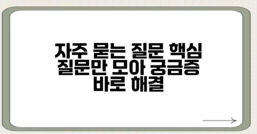 자주 묻는 질문
