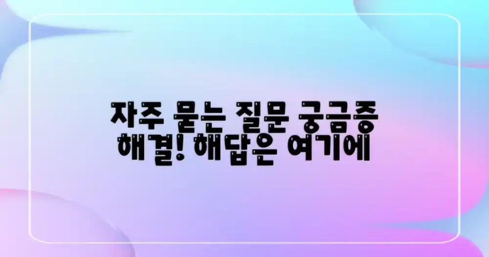 자주 묻는 질문