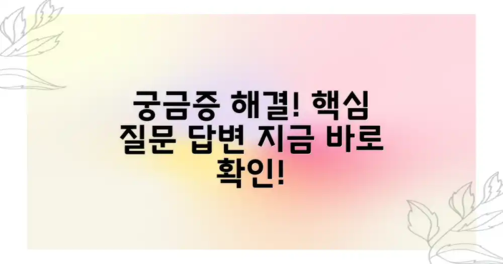 자주 묻는 질문