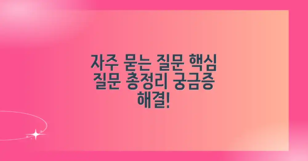 자주 묻는 질문