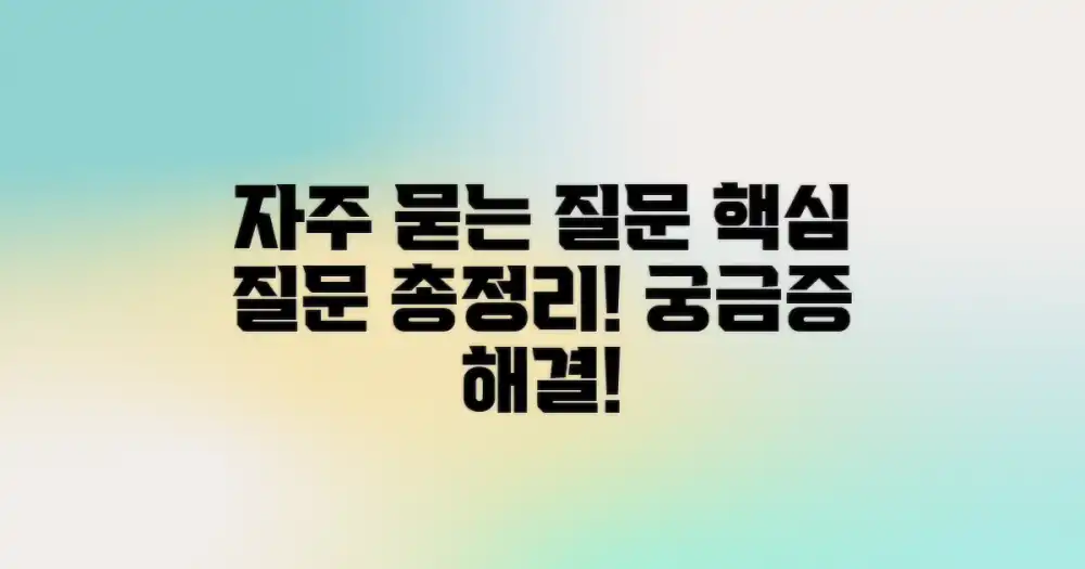 자주 묻는 질문