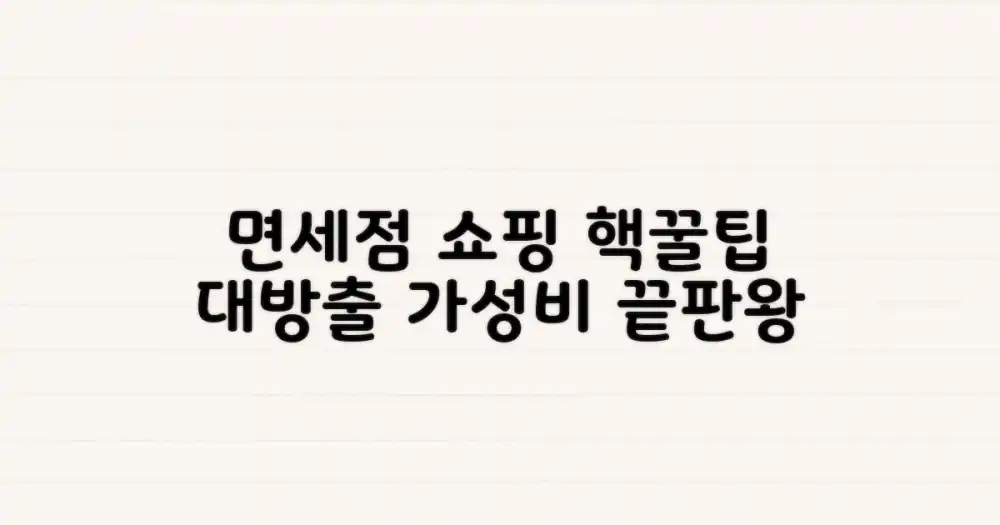 면세점 쇼핑, 더 저렴하게 하는 비법