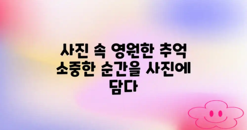 잊지 못할 추억, 사진으로 기록