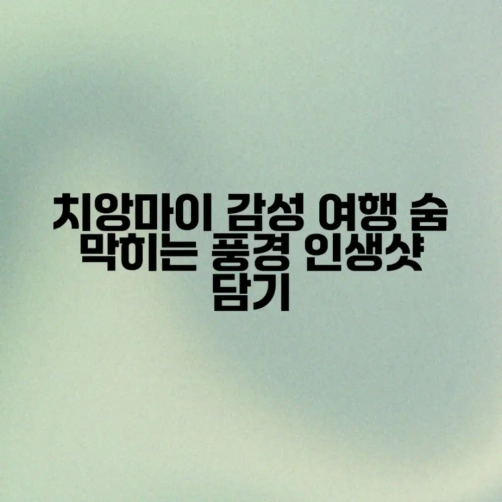 치앙마이 감성 여행: 아름다운 풍경 담기 완벽 가이드